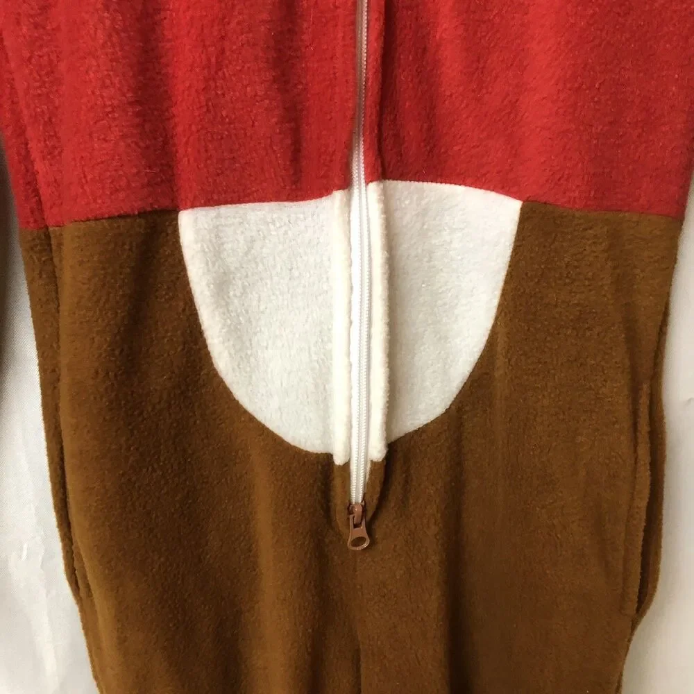 Buc-ee's Beaver Mascot Buc Union Body Suit Costume Pajamas Youth XS NWT